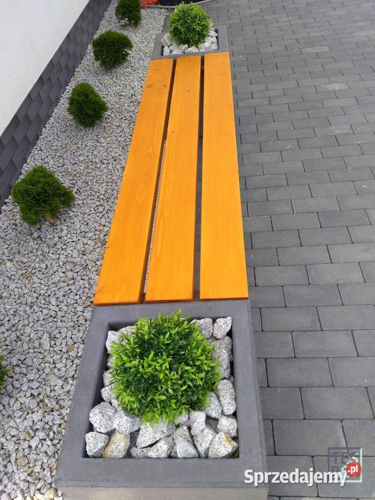 ławka z betonu architektonicznego Ł1 beton Ławy i ławki łódzkie Łódź