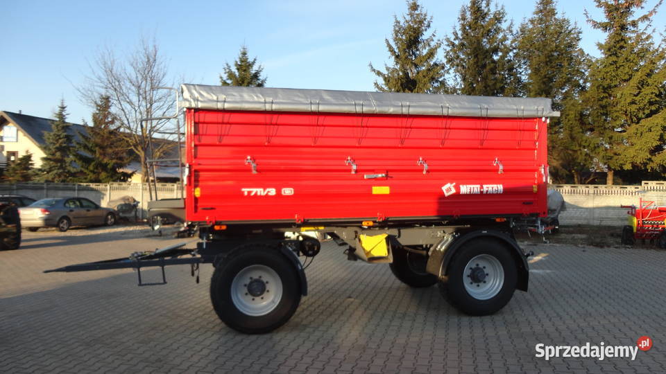Przyczepa dwuosiowa paletowa Metafach T7113 12T Metal-Fach Kozenin