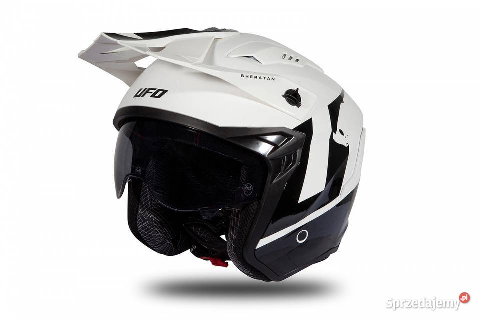 KASK UFO Z BLENDĄ TRIAL BAŁO CZARNY SMLXL Mrągowo