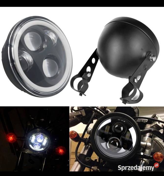 Lampa H4 LED Angel Eye 5 75 cala DRL Custom sprzedam