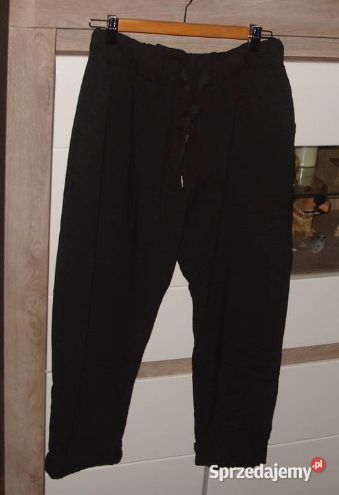 DUŻE CZarne gumowane spodnie Gnieciuchy xxl xxxl Rawicz sprzedam