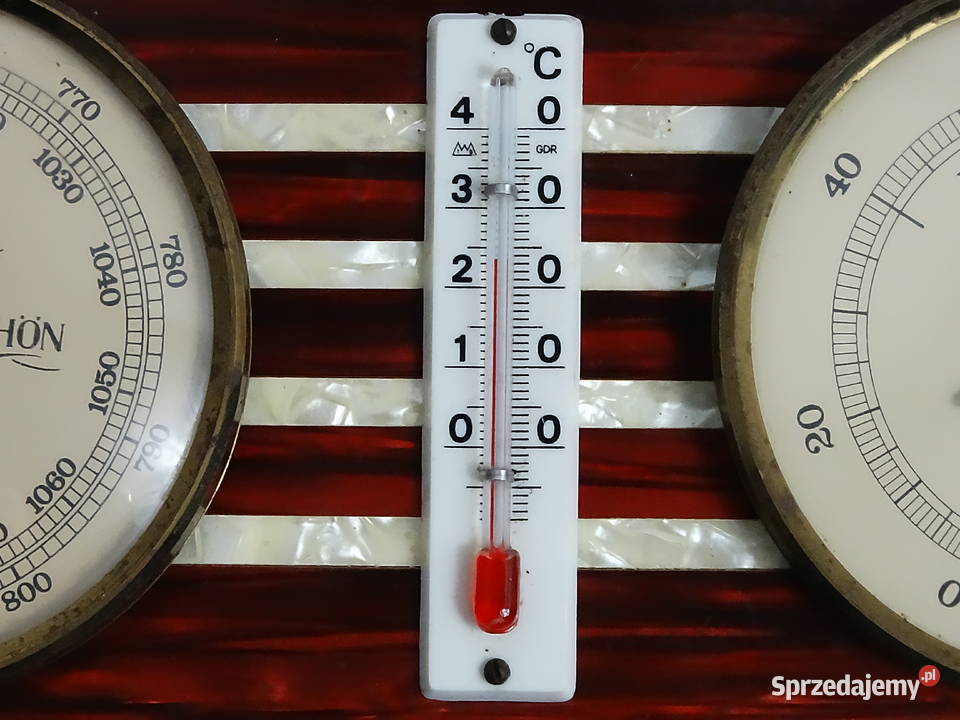 Stacja Pogodowa FISCHER NRD GDR Barometr Biłgoraj