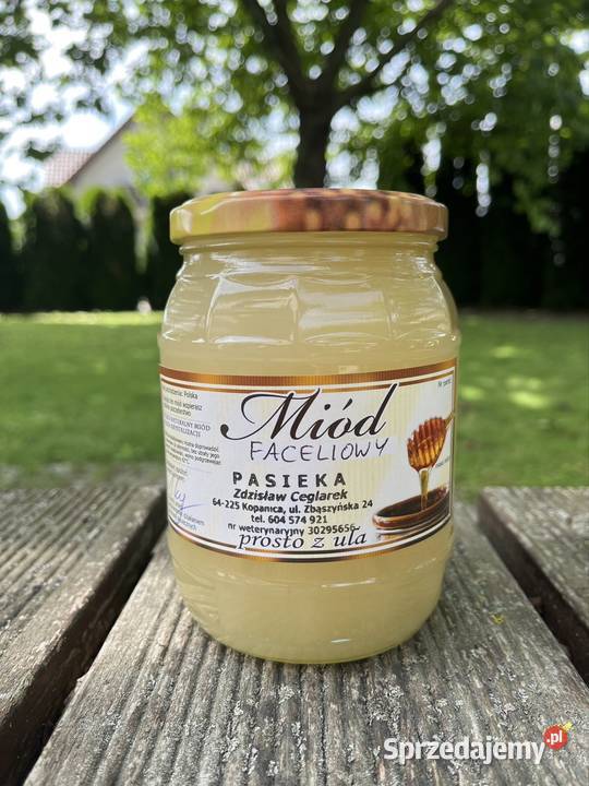 Miód faceliowy z pasieki dziadka Miody i produkty pszczele Siekierki Wielkie sprzedam