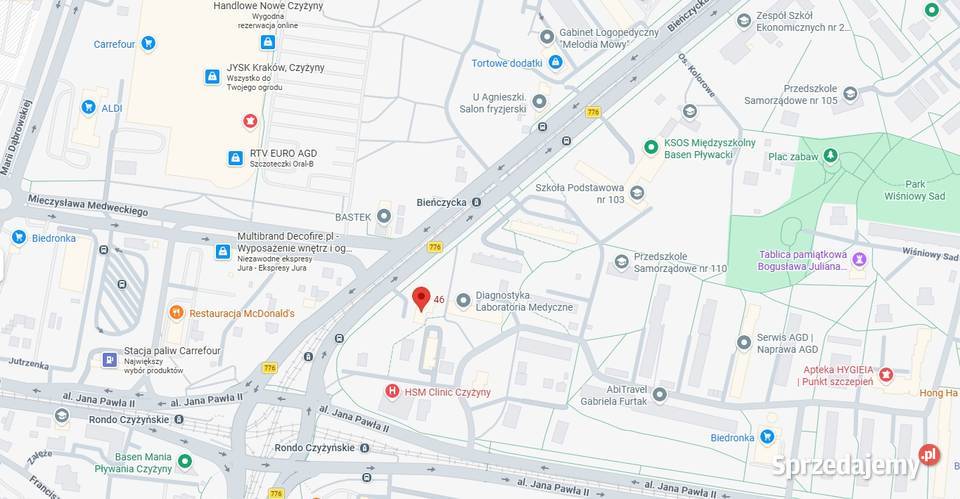lokal usługowy 68 m z klimatyzacją i parkingiem Ilość pomieszczeń 6 Kraków
