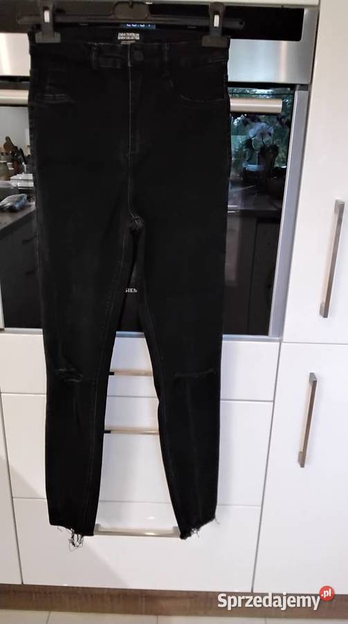 Spodnie Jeans Damskie ZARA S Czarne Skinny Skiny Nowa Sól