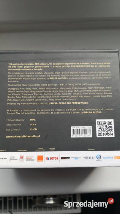 Biblia Audio CD 12 płyt Stary i Nowy Testament Głubczyce