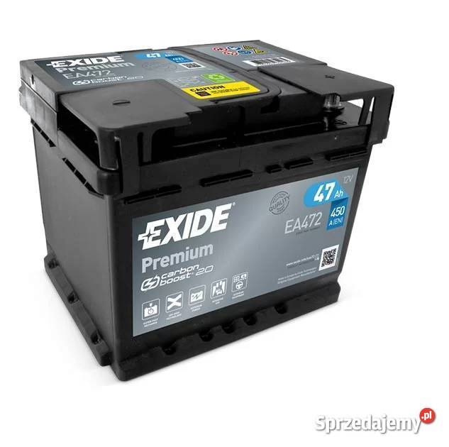 Akumulator Exide Premium 47Ah 450A PRAWY PLUS osobowe Układ elektryczny sprzedam