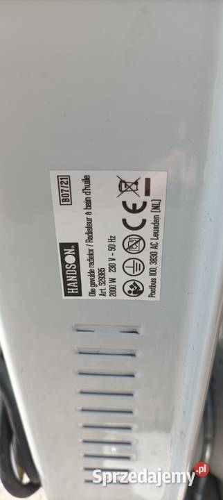 Grzejnik olejowy 8 żeberek firmy HANDSON 2000 W