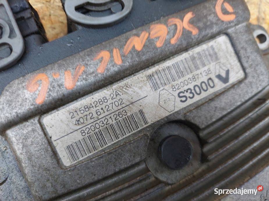 STEROWNIK SILNIKA RENAULT SCENIC II 16 16V Czujniki i sterowniki Gliwice