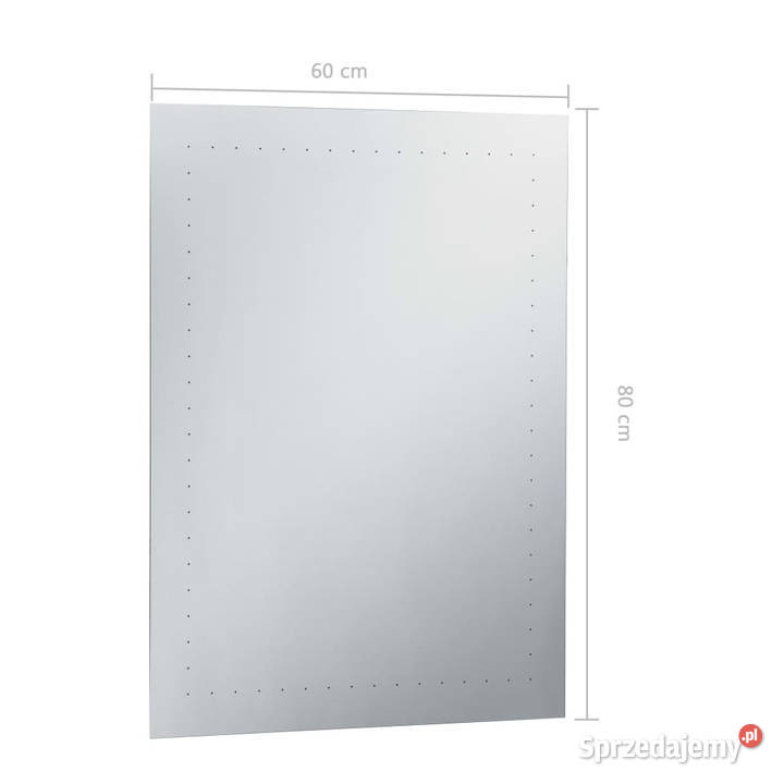 Ścienne lustro łazienkowe z LED 60 x 80 WM144712 mazowieckie Warszawa