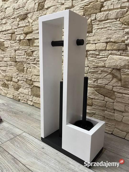 Stojak na papier toaletowy LOFT szczotka WC Dębica