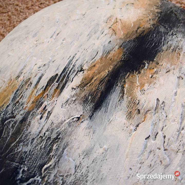 Okrągłe obrazy abstrakcja ręcznie malowana Malbork