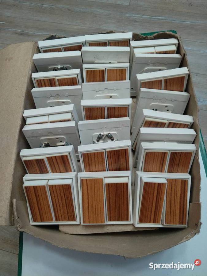 Ospel Biały Bakelit Włącznik Podwójny mazowieckie Płock