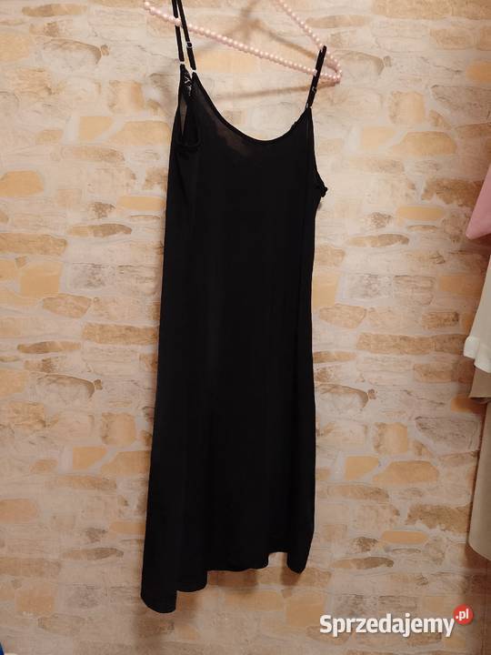 4042 LXL Ekskluzywna czarna halka pod sukienkę z czarny