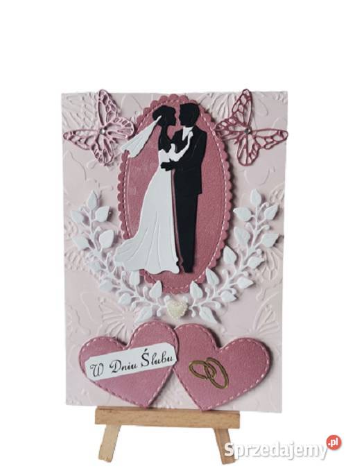 Kartki Pamiątka Ślub Para Młoda Biel Czerń W Poznań