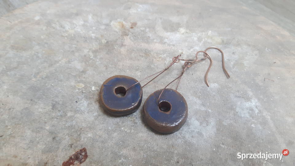 Kolczyki ceramiczne ręcznie wykonane Otwock