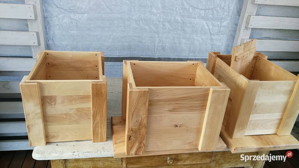 Skrzynka na drewno skrzynka na winyle donica Radków sprzedam