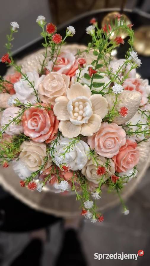 Piekny bukiet z mydła glicerynowego na prezent mazowieckie Warszawa