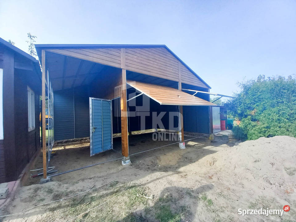 Garaż Blaszany 6x5 wiata 2x Brama Podwyższenie Zielona Góra sprzedam