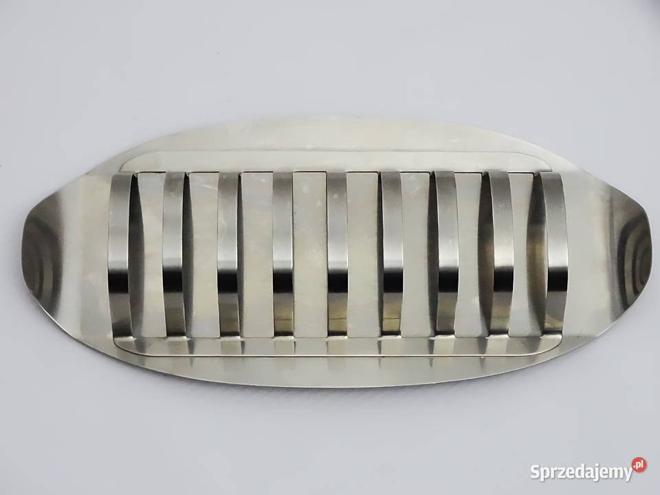 Zestaw stalowy taca na jajka krajalnica do jajek Tace i stoliki Biłgoraj