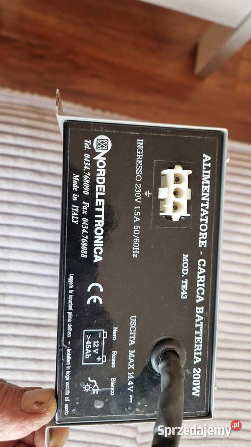 Ładowarka akumulatora Camper Nordelettronica Mod Gorzów Wielkopolski