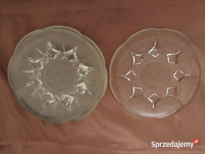 Talerzyki deserowe ozdobne szkło Warszawa