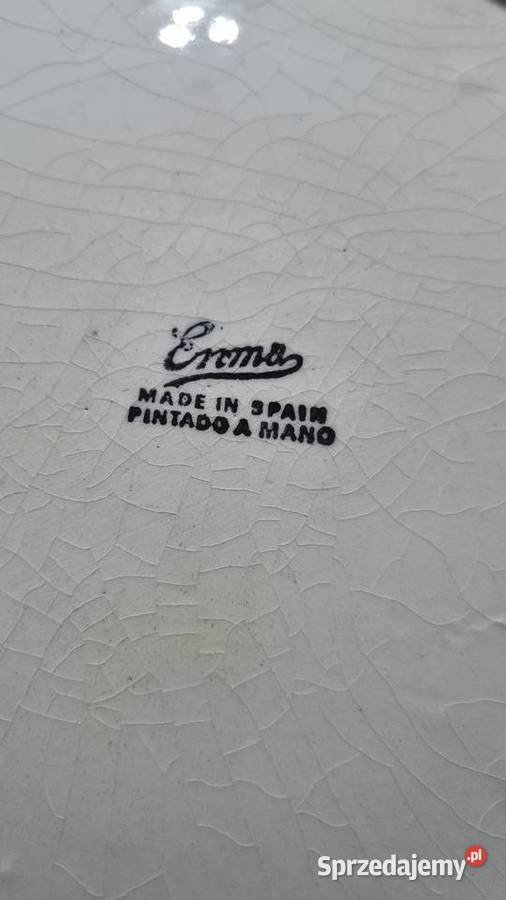 Talerz Dekoracyjny Ozdobny Ceramika Hiszpanska wielkopolskie Wola Podłężna