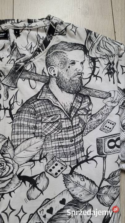 Biała koszulka Cropp