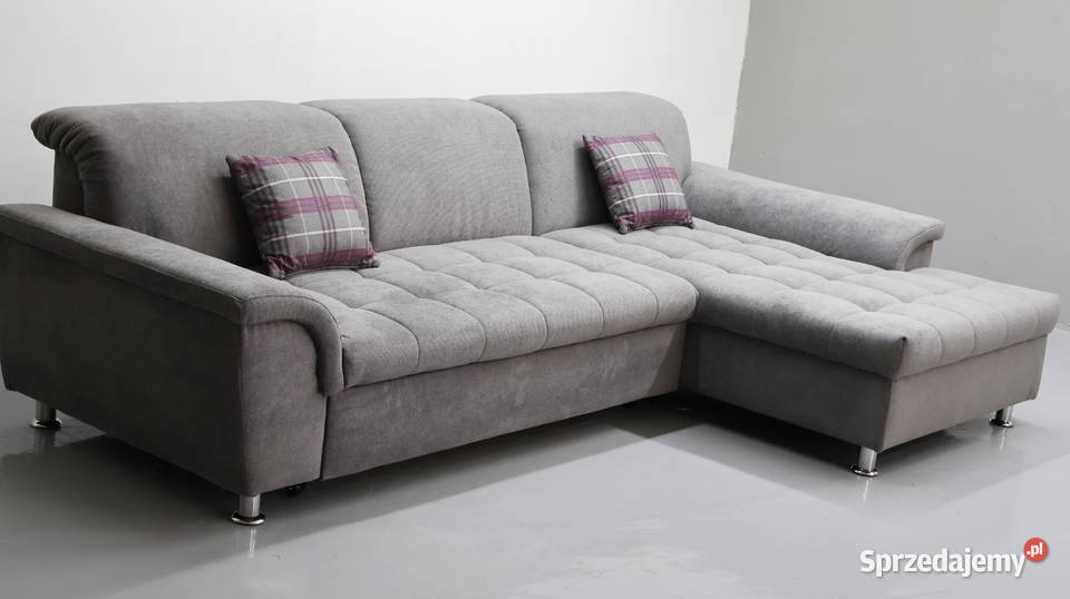 THB NOWY NOWOCZESNY NAROŻNIK funkcja spania 282cm Poznań