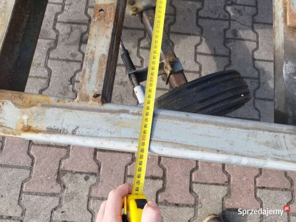 Przyczepa na obrotnicy do sadu stajni opony wielkopolskie Strzyżew