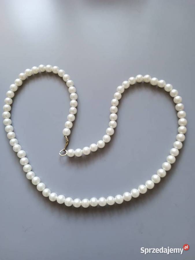 Naszyjnik ze sztucznych pereł Tychy sprzedam