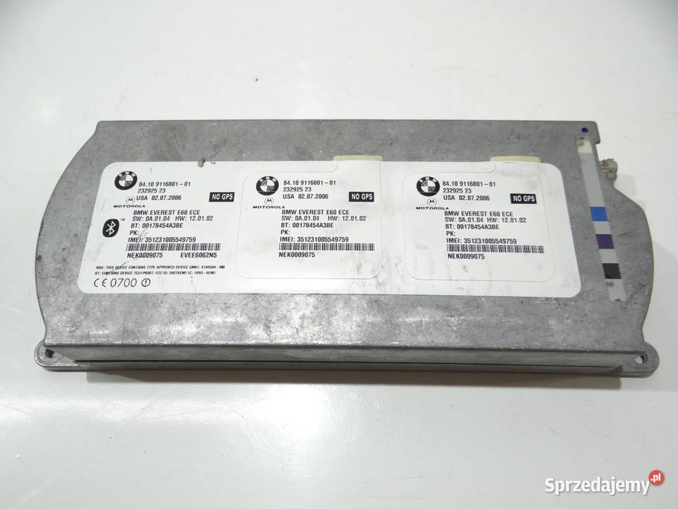 MODUŁ BLUETOOTH BMW E60 E61 9116801 Strzyżewice sprzedam