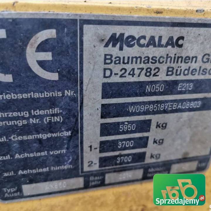 Mecalac AX 850PartsCzęści Wilkowo