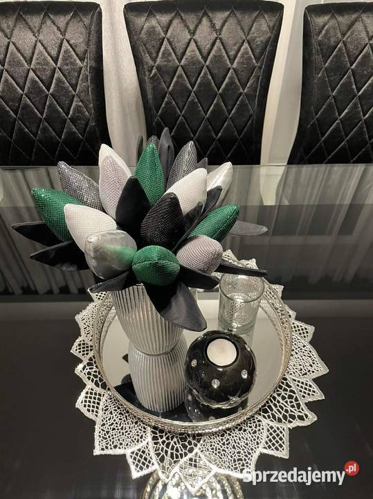 Tulipany glamour błyszczące z materiału prezent Dekoracje i ozdoby Opole