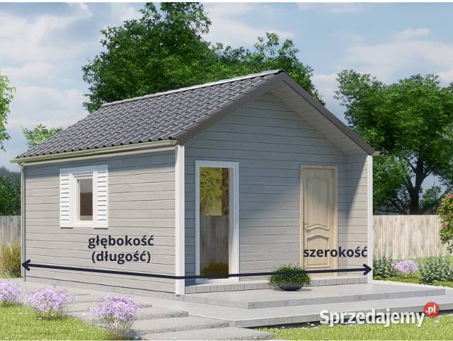 Domek letniskowy ogrodowy całoroczny 35x3 15mm Warszawa