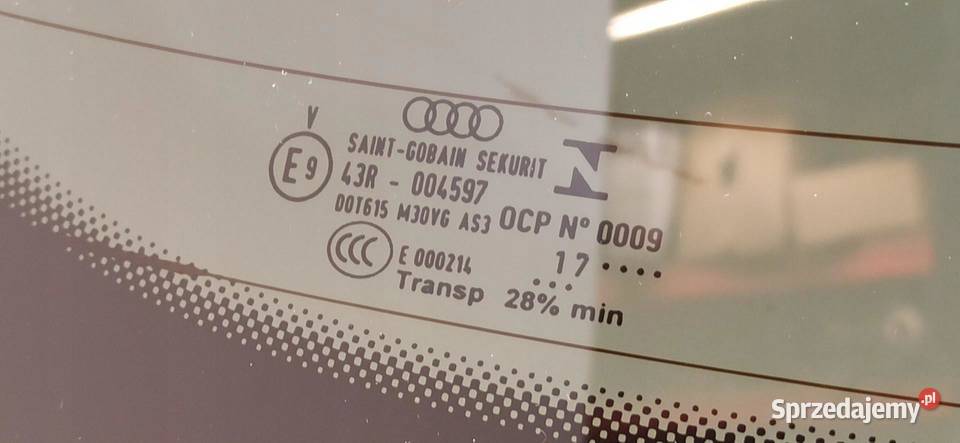 AUDI Q5 80a SZYBA TYŁ KLAPY BAGAŻNIKA 80A845501A sprzedam