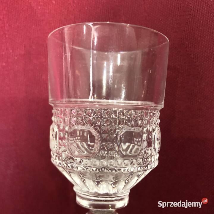 Kryształ karafka 6 kieliszków PRL Vinatage lata Porcelana i szkło