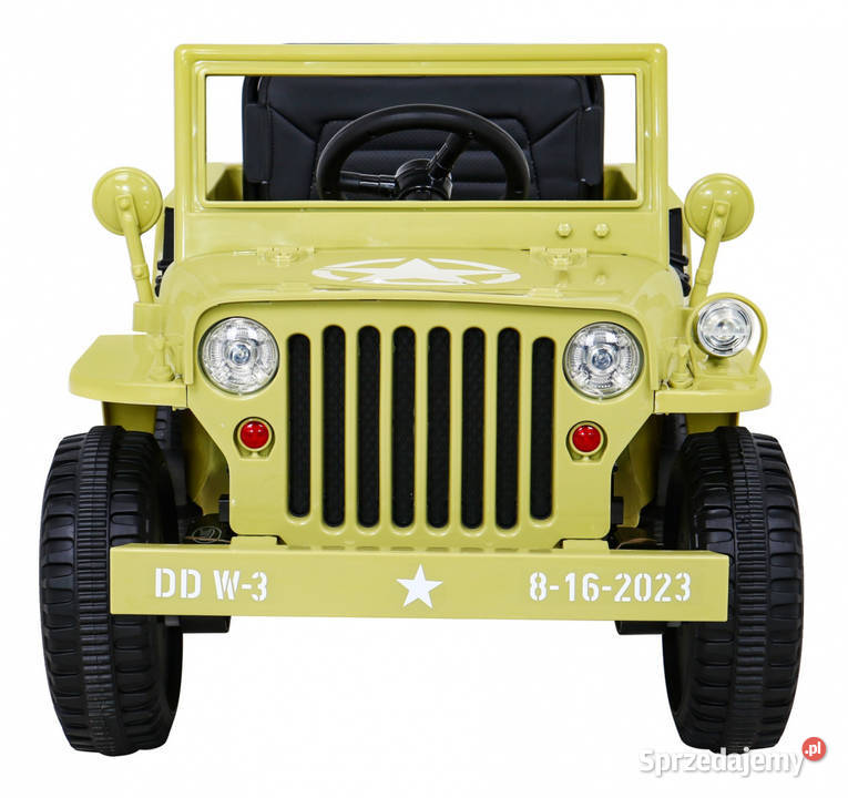 Autko Wojskowe Retro dzieci Beżowy Napęd 4x4