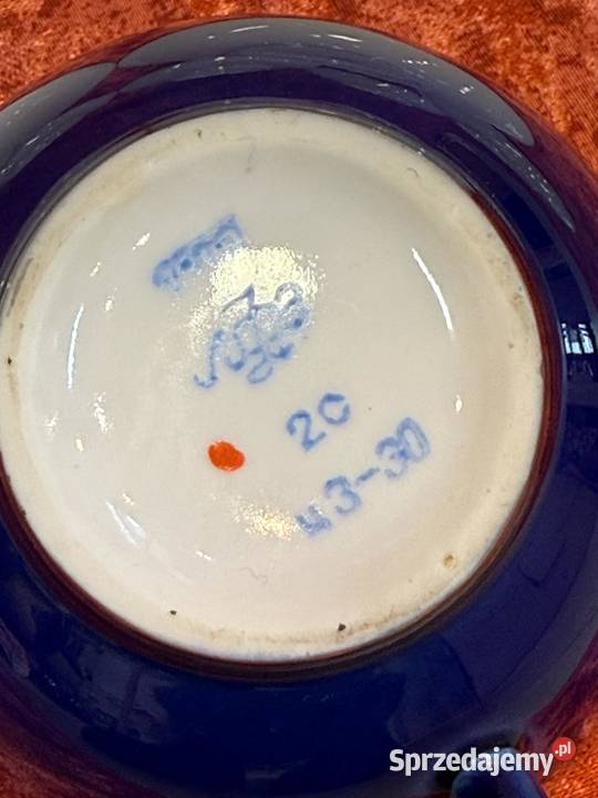 Zestaw 6 filizanek Lomonosow kobalt Filiżanki i spodki świętokrzyskie Kielce