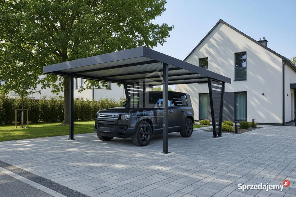 Carport V PREMIUM 42x58m Wypełnienie panelami Piła