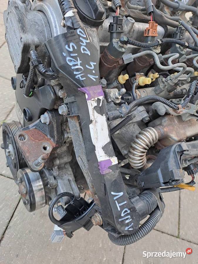 Toyota Auris I E15 14 D4D silnik kompletny kod Rok produkcji 2009 Jastrzębie-Zdrój
