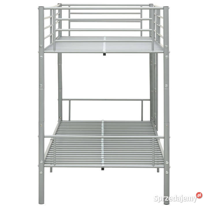 Łóżko piętrowe szare metalowe 90 x 200 WM287911 mazowieckie Warszawa