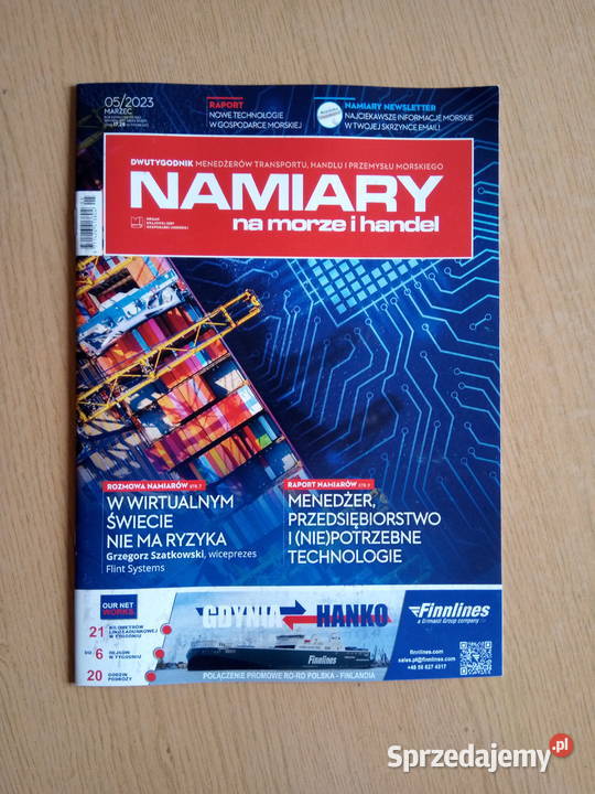 Namiary na morze i handel gazeta transportu i Rok wydania 2023 śląskie Dąbrowa Górnicza
