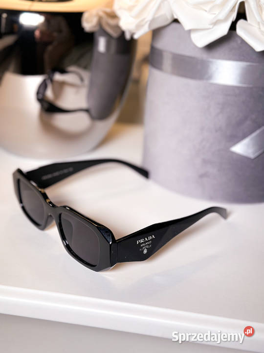 Okulary Prada PR17WS czarne nowe modne hit 2025 Warszawa