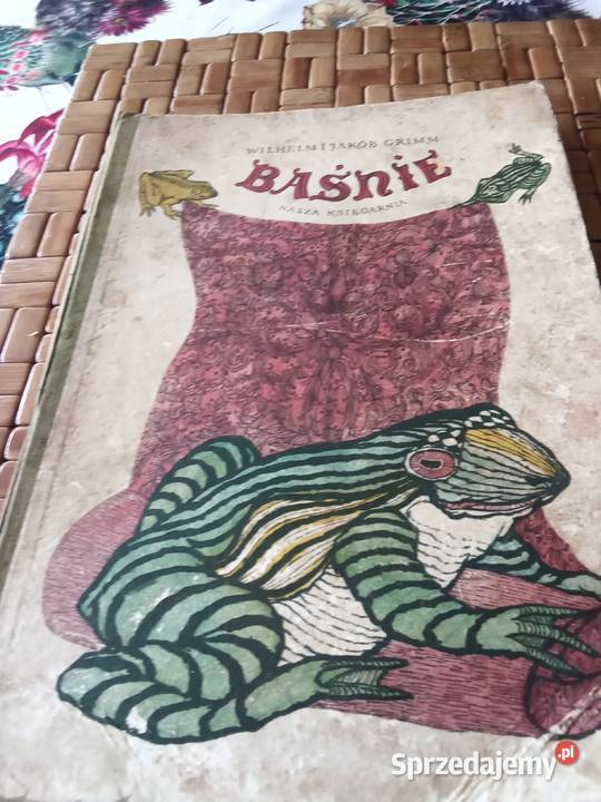 PRL książka dzieci Bajki Grimm lata 50 Łódź