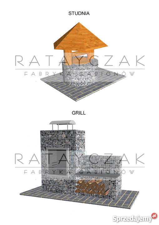 Studnia ogrodowa do ogrodu meble ogrodowe gabion Toruń