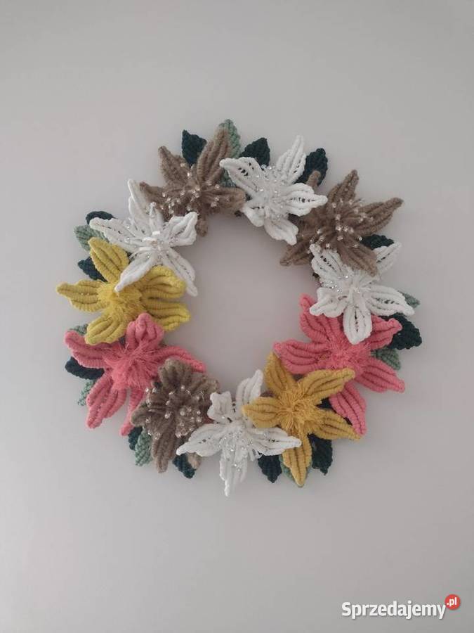 Wieniec dekoracja makrama Myszków