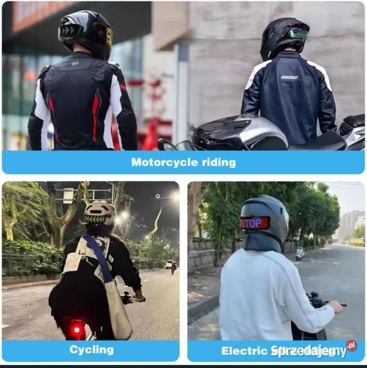 Akcesoria motocyklowe na kask i do roweru panel sprzedam
