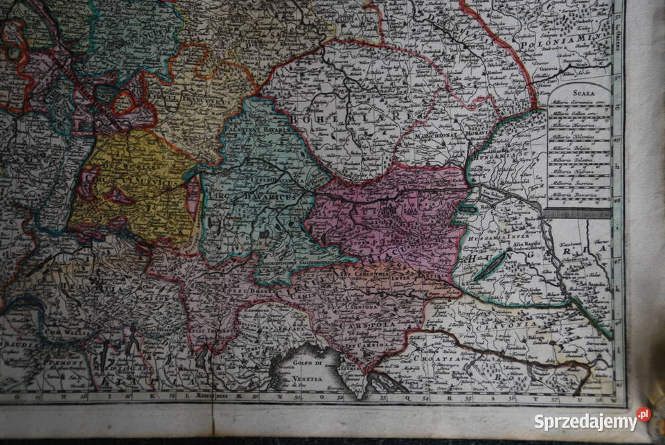 Mapa Imperium Romano Germanicum 1721 1750
