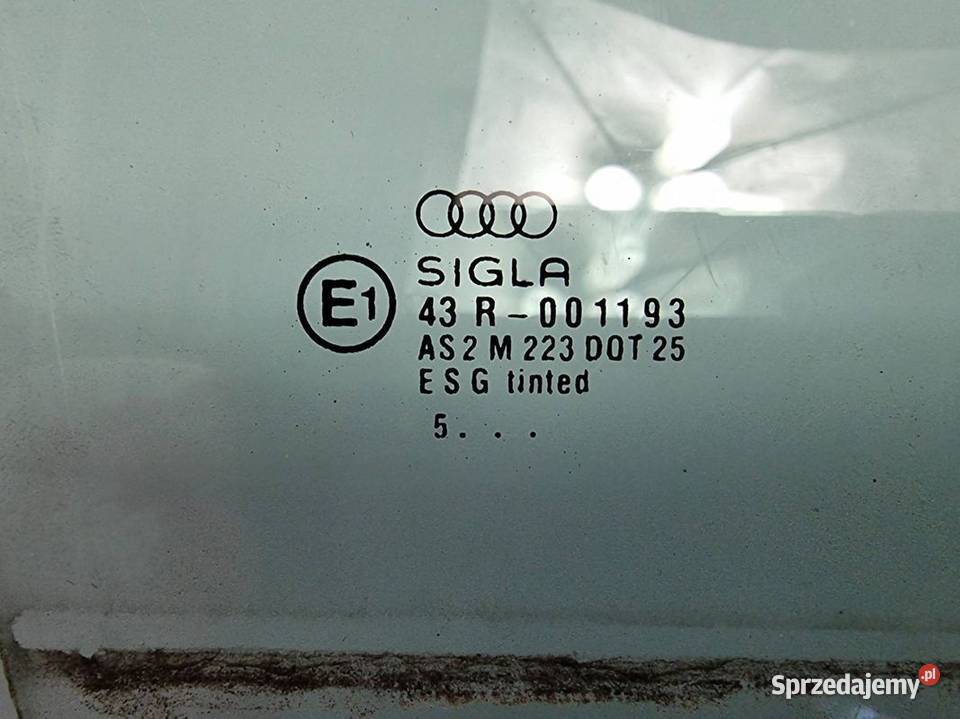 SZYBA PRAWY PRZÓD AUDI A4 B5 Lipno